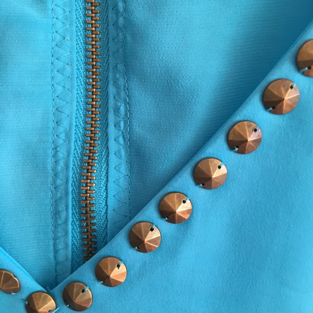 Amazing cerulean blue sparkle & fade dress size s - Picture 7 of 12